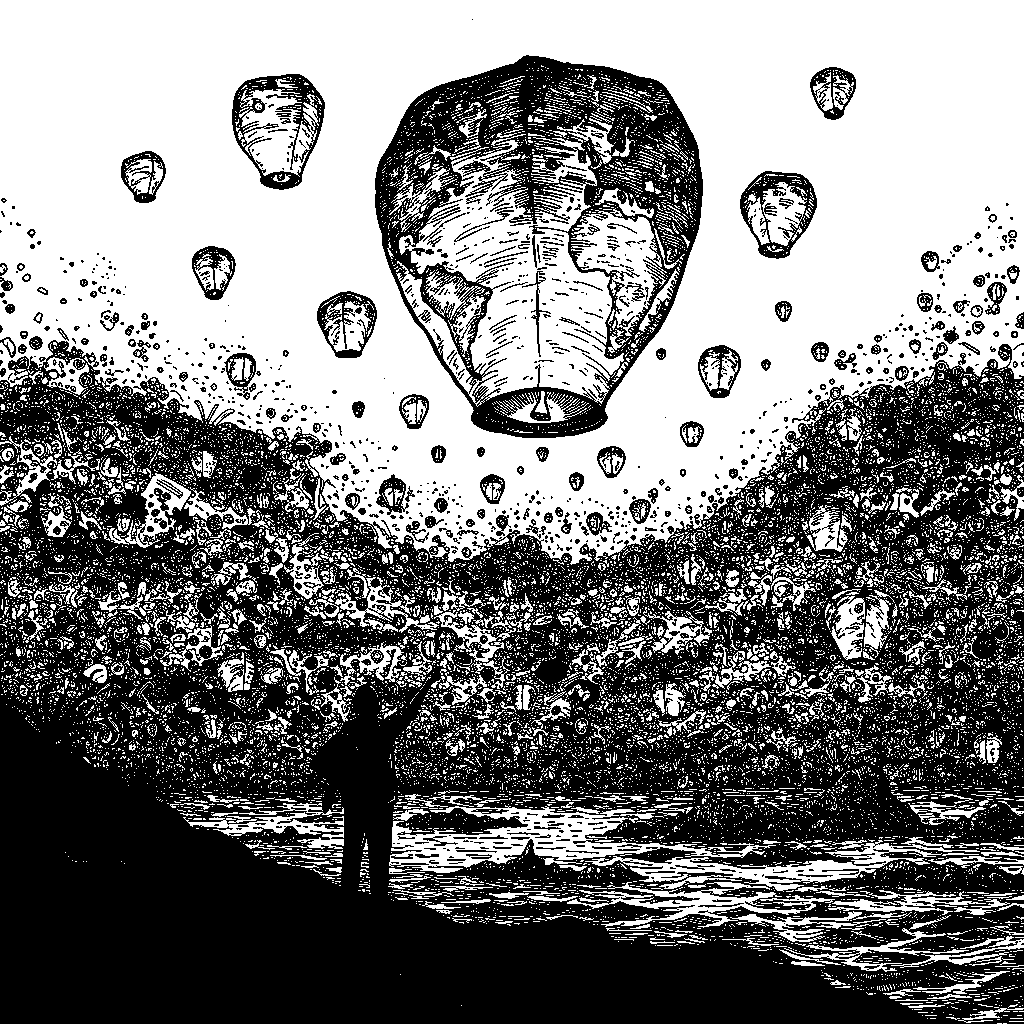 Chinese lanterns • Global microplastic proliferation