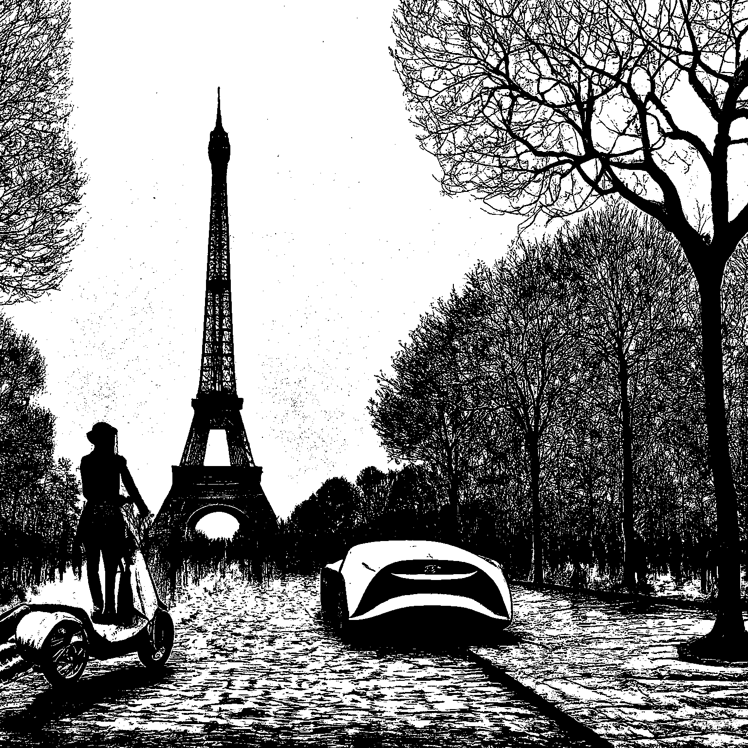 Beautiful Eiffel Tower • Electric vehicle adoption soars